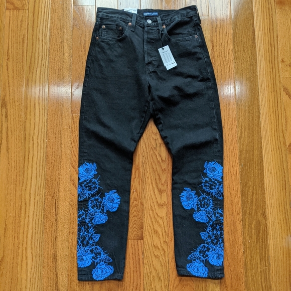 NWT Levi's Embroidered 501 Skinny Jeans - Picture 4 of 8